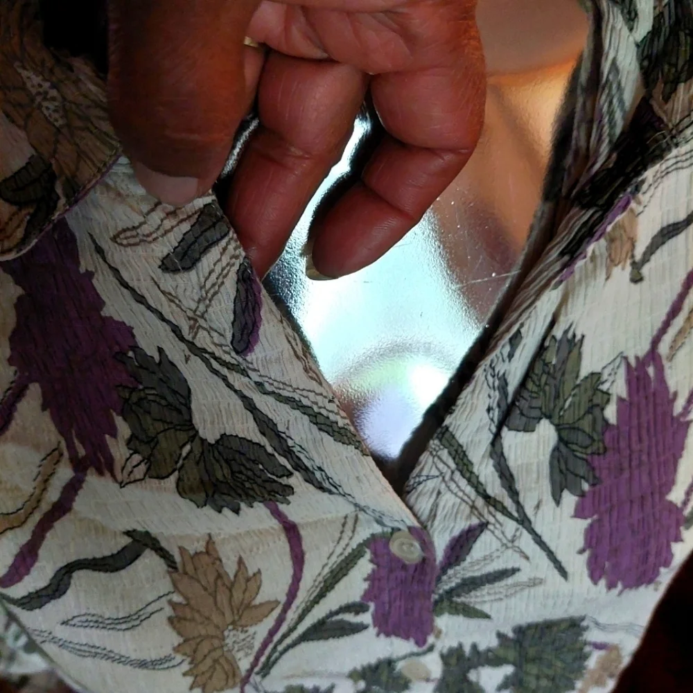 Cotton Ginny Plus Cotton Floral Shirt, Size Medium - Picture 3 of 6